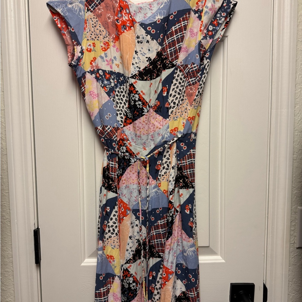 Gap Multicolor Patchwork Maxi Dress - image 5